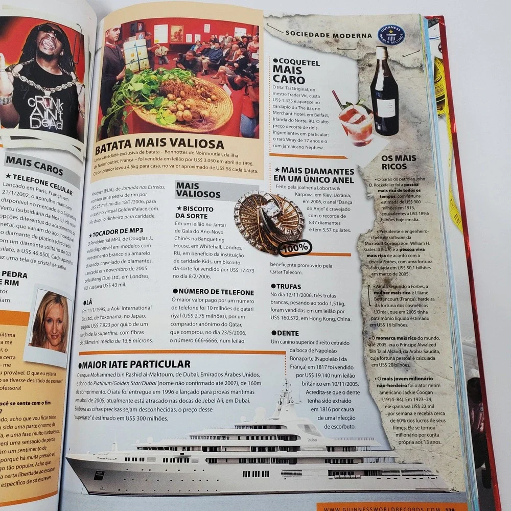 Guinness‎ World Records 2008 Hardcover Book Portuguese Edition